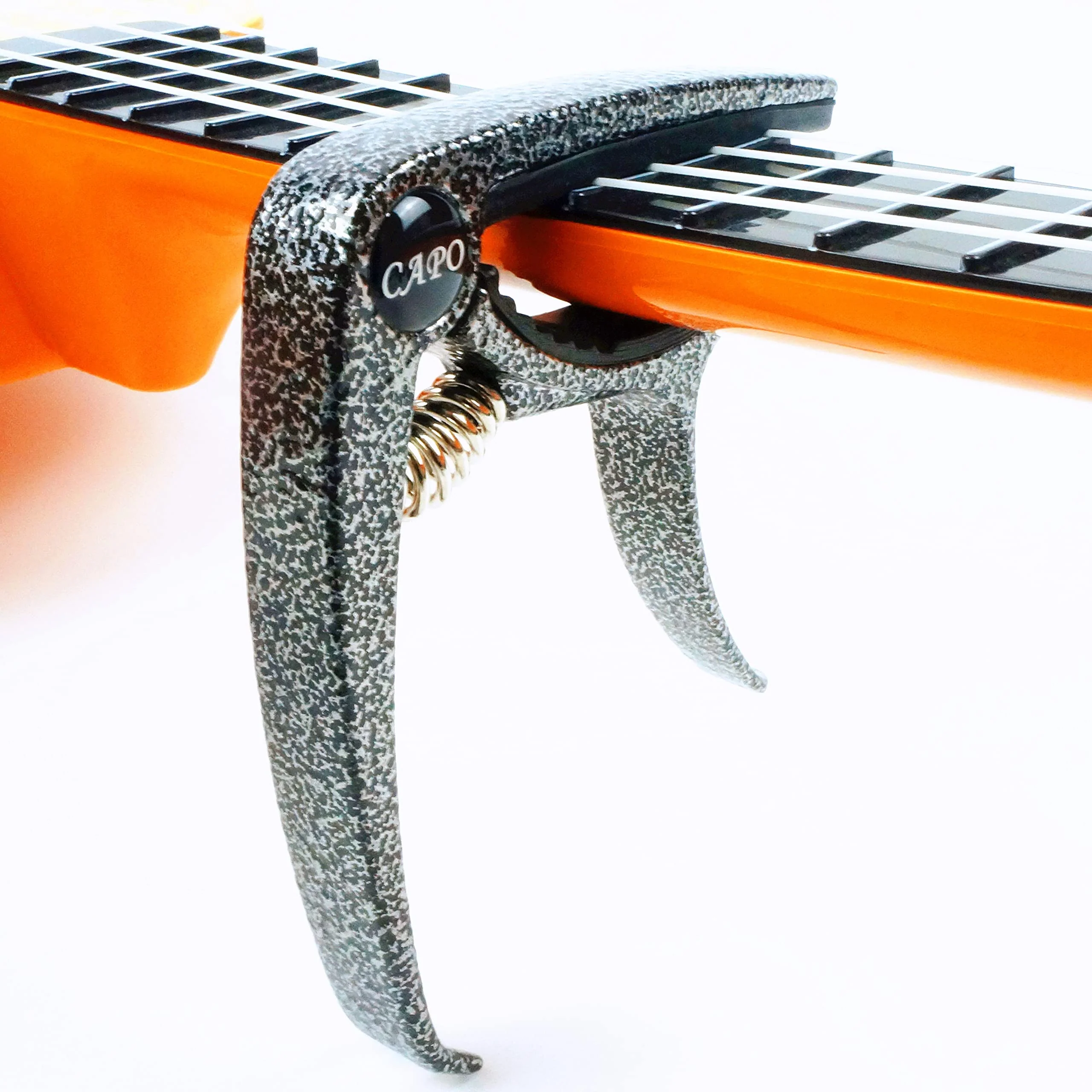 Yunshan Guitar Capo, Lightweight Zinc Alloy Capo for Acoustic and Electric Guitars, Bass, Mandolin, Banjo, Ukulele(Argent Black) Argent Black - Image 2
