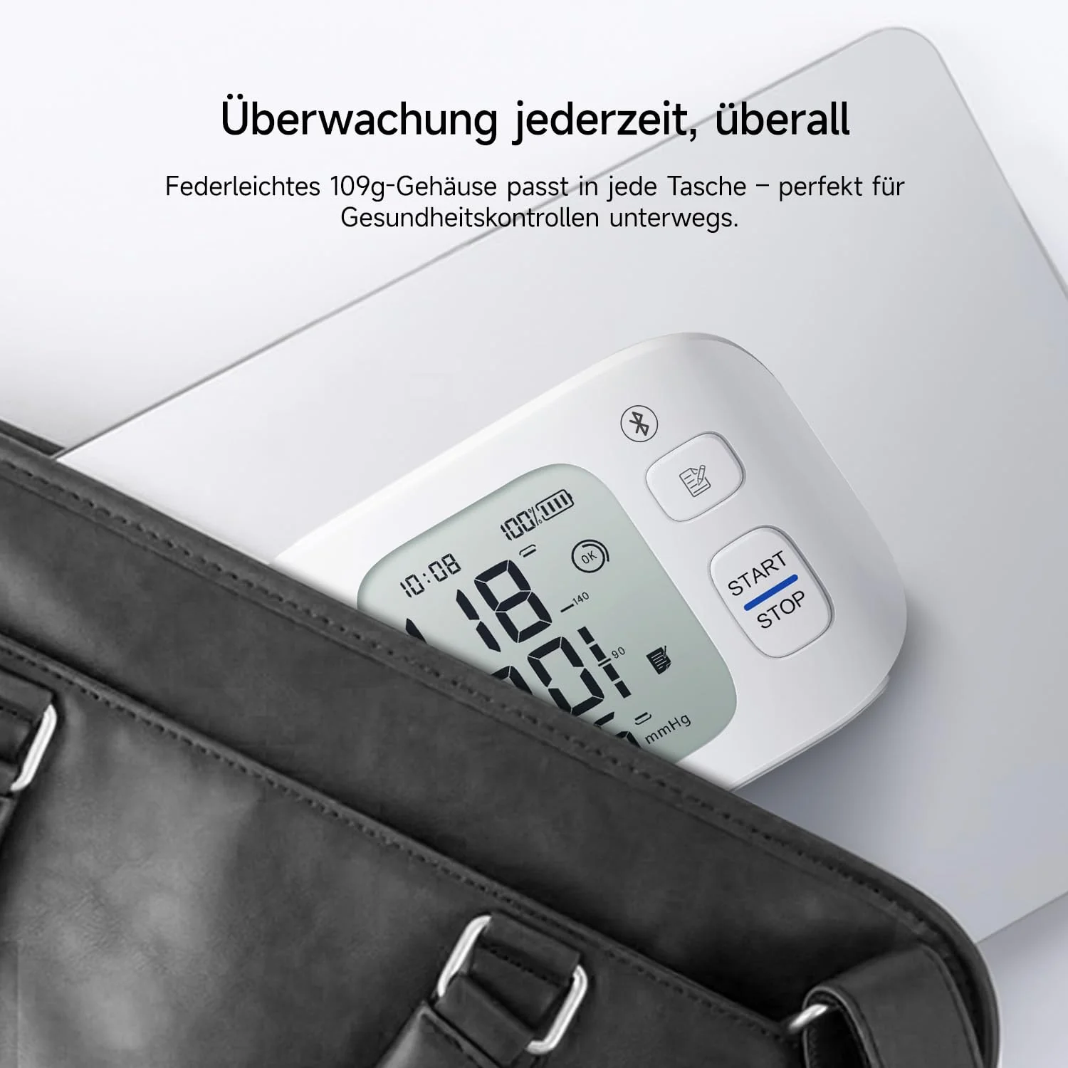 yuwell Intelligent Rechargeable Wrist Blood Pressure Monitor for Home Use, Large Blood Pressure Cuff, Blood Pressure Device with Irregular Heartbeat and Voice Function (YE8800AR) Ye8800ar - Image 7