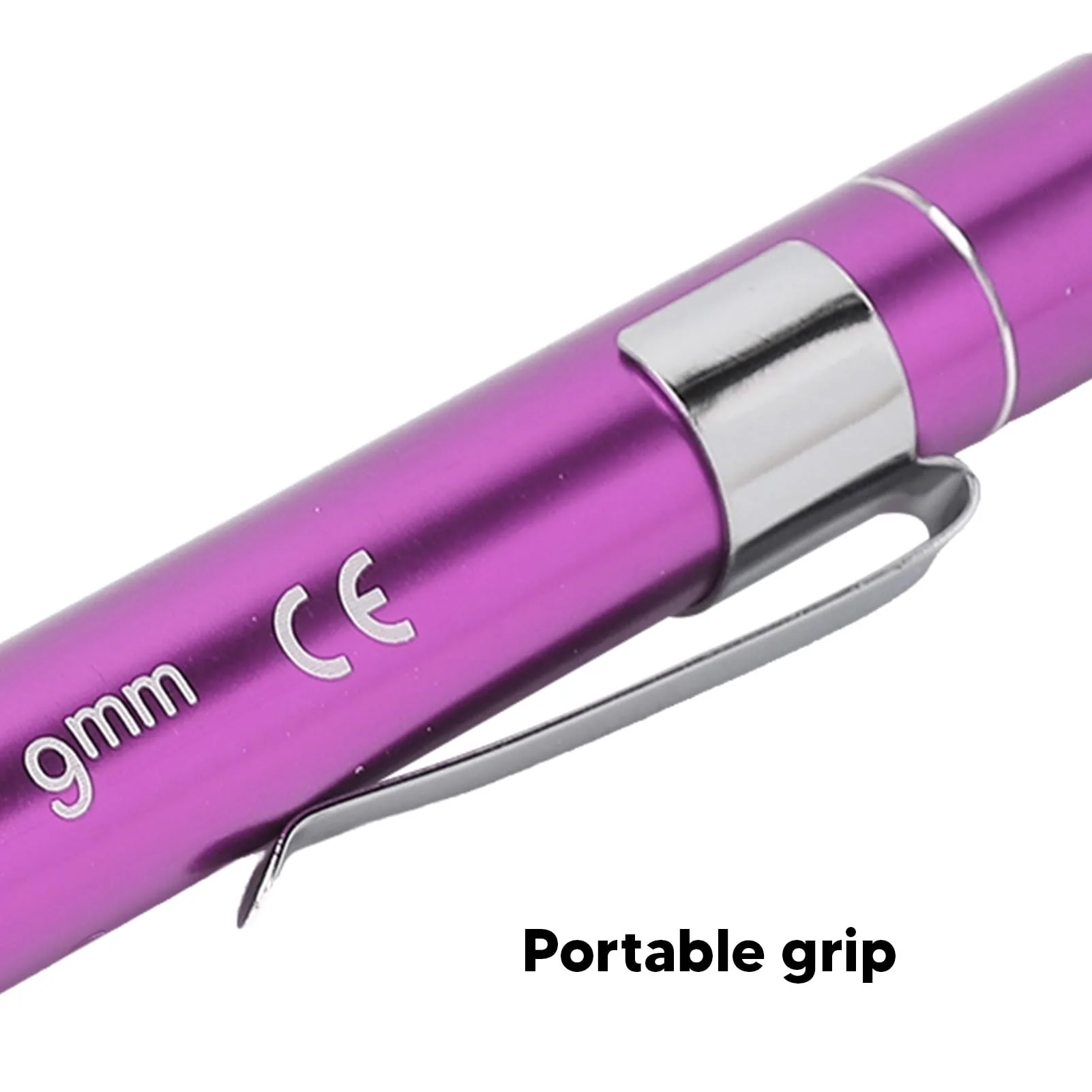YUYTE Pen Light with Pupil Display, Yellow Pen Light with LED Aluminium Alloy, Portable Medical Inspection Pen Lamp for Nurses, Doctors, for Neck, Nose, Ears Purple - Image 3