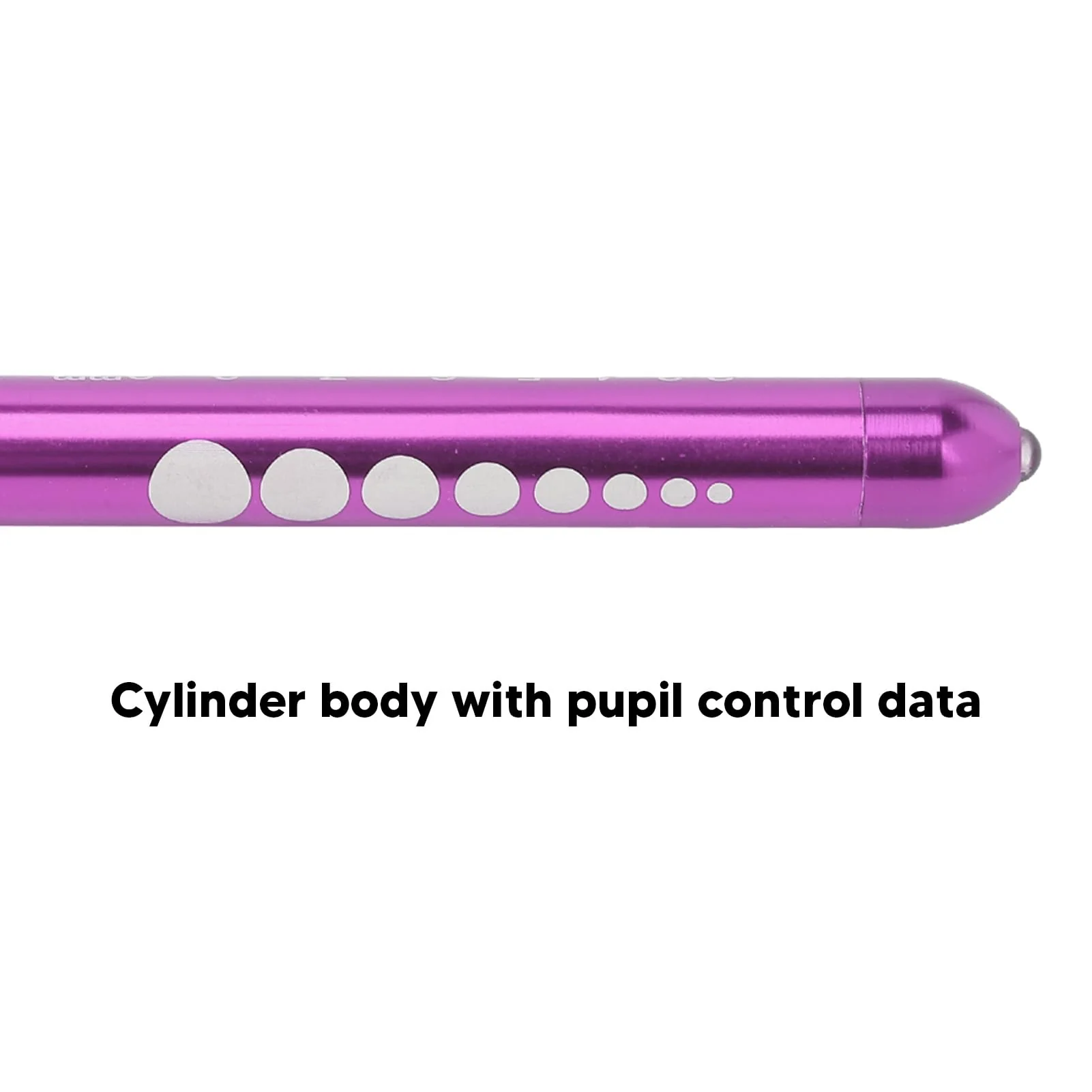 YUYTE Pen Light with Pupil Display, Yellow Pen Light with LED Aluminium Alloy, Portable Medical Inspection Pen Lamp for Nurses, Doctors, for Neck, Nose, Ears Purple - Image 7