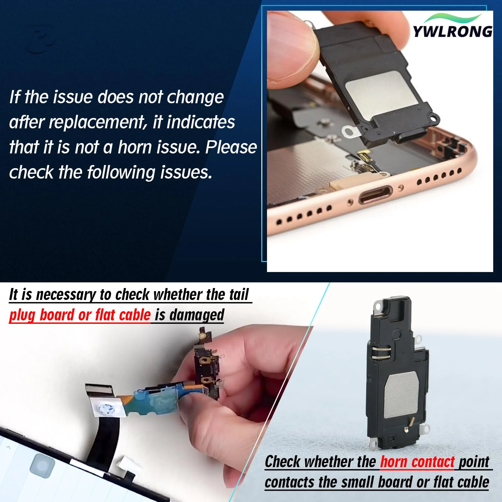 YWLRONG for iPhone 12 Pro Max Loud Speaker Replacement for iPhone 12 Pro Max Loudspeaker 12 Pro Max Ringer Speaker Buzzer Assembly withTools - Image 4