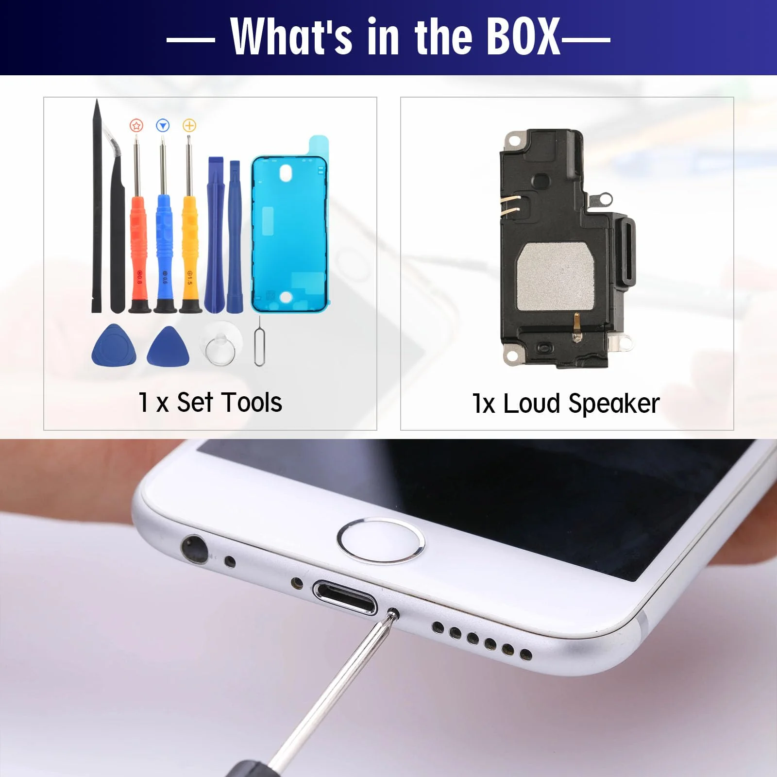 YWLRONG for iPhone 12 Pro Max Loud Speaker Replacement for iPhone 12 Pro Max Loudspeaker 12 Pro Max Ringer Speaker Buzzer Assembly withTools - Image 7