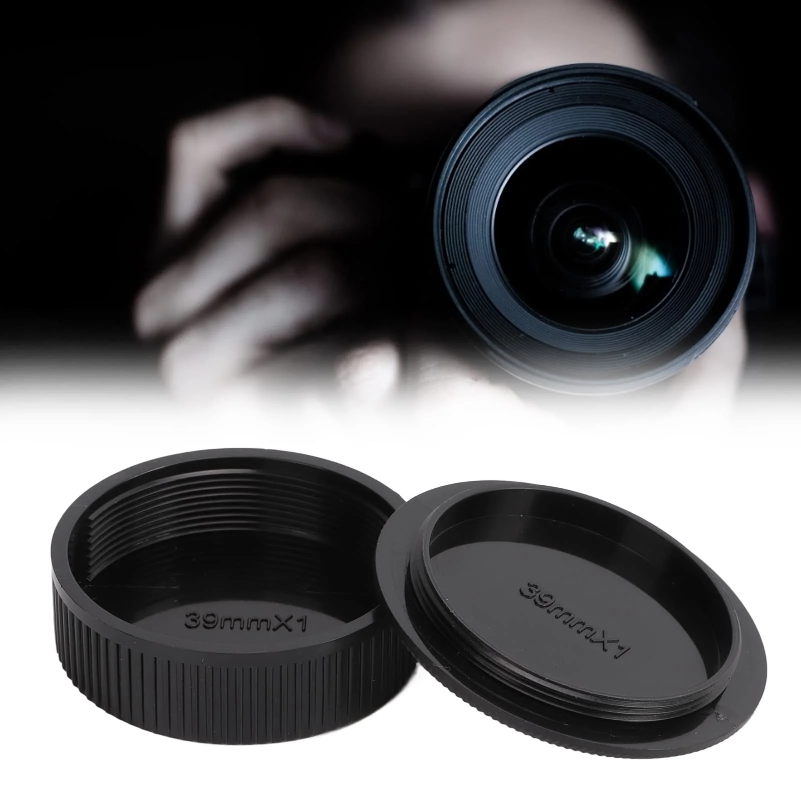 YYOYY 3 Pairs Rear Lens Cover and Camera Body Front , M39 Front Rear Lens , Dust Proof and Scratch Proof, Light Weight Plastic , for M39 Lens - Image 5