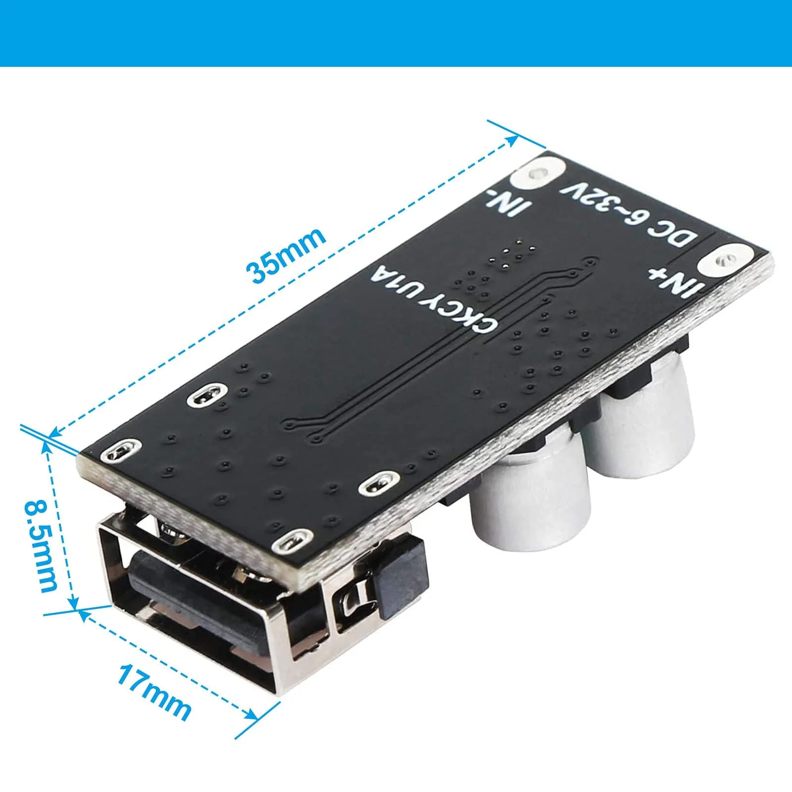 zalati DC-DC Power Buck Module Step-Down Converter Power Supply Voltage Regulator Compatible with QC2.0 QC3.0 FCP PD AFC - 1 Port - Image 2