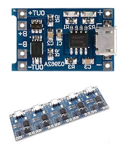 zalati Lithium Battery Charging Module 10pcs 1A Power Input Modules Charging Board with Protection - Micro USB - Image 7