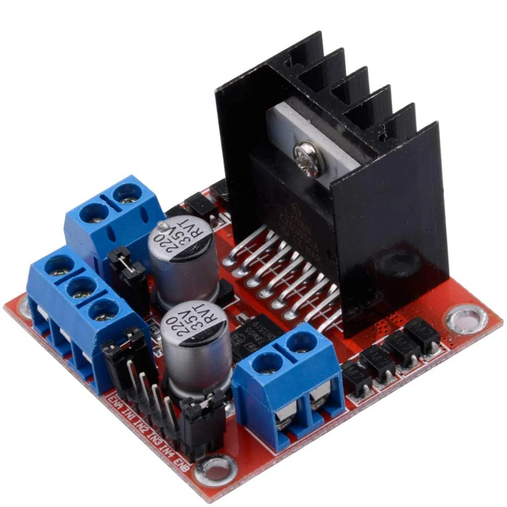 zalati Motor Drive Controller Board L298N Dual H Bridge DC Stepper Motor Driver Module Compatible with Arduino - Image 2