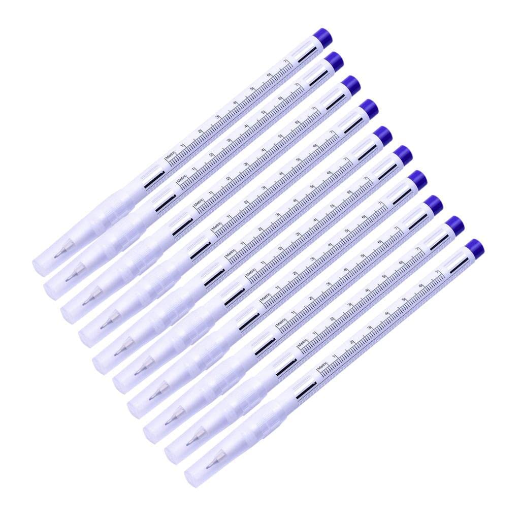 zalati Pack of 10 Skin Marker Accessories Eyebrow Tattoo Piercing Positioning - Image 2