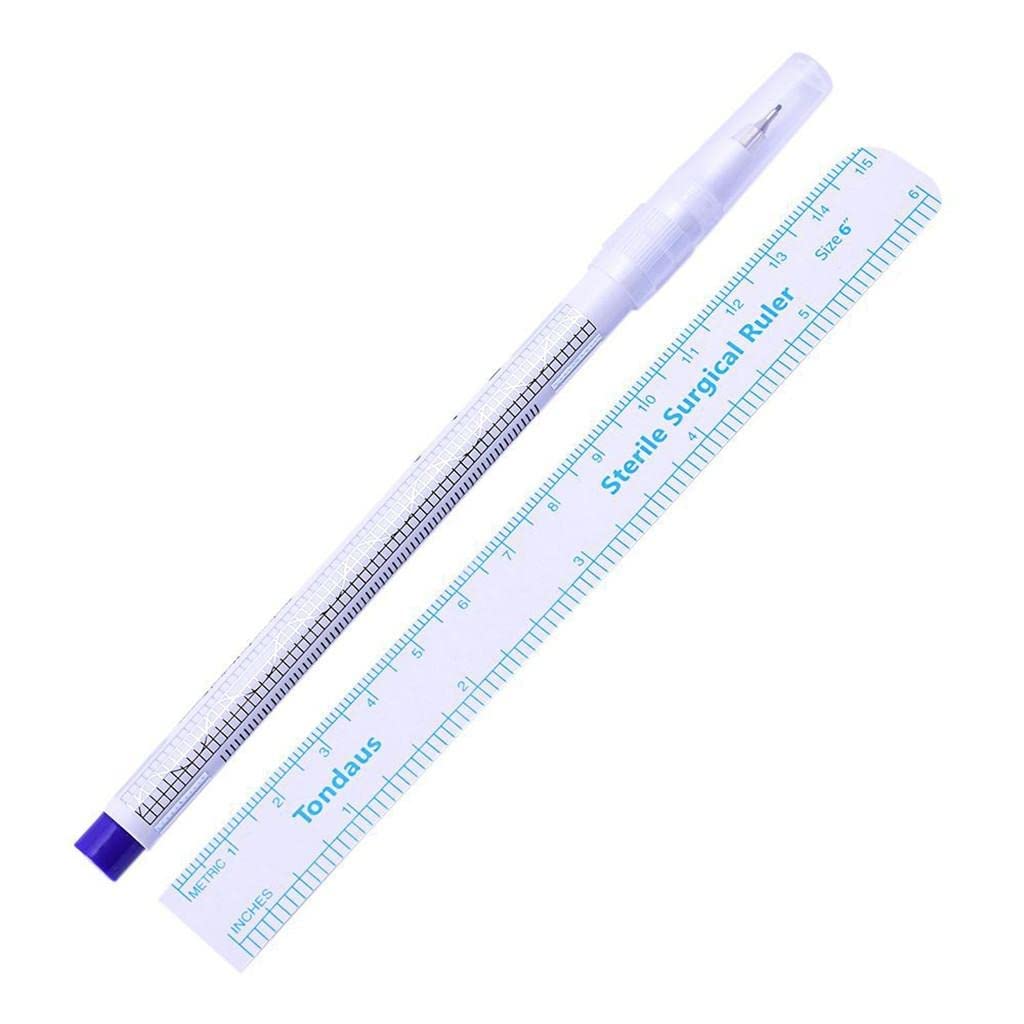 zalati Pack of 10 Skin Marker Accessories Eyebrow Tattoo Piercing Positioning - Image 3