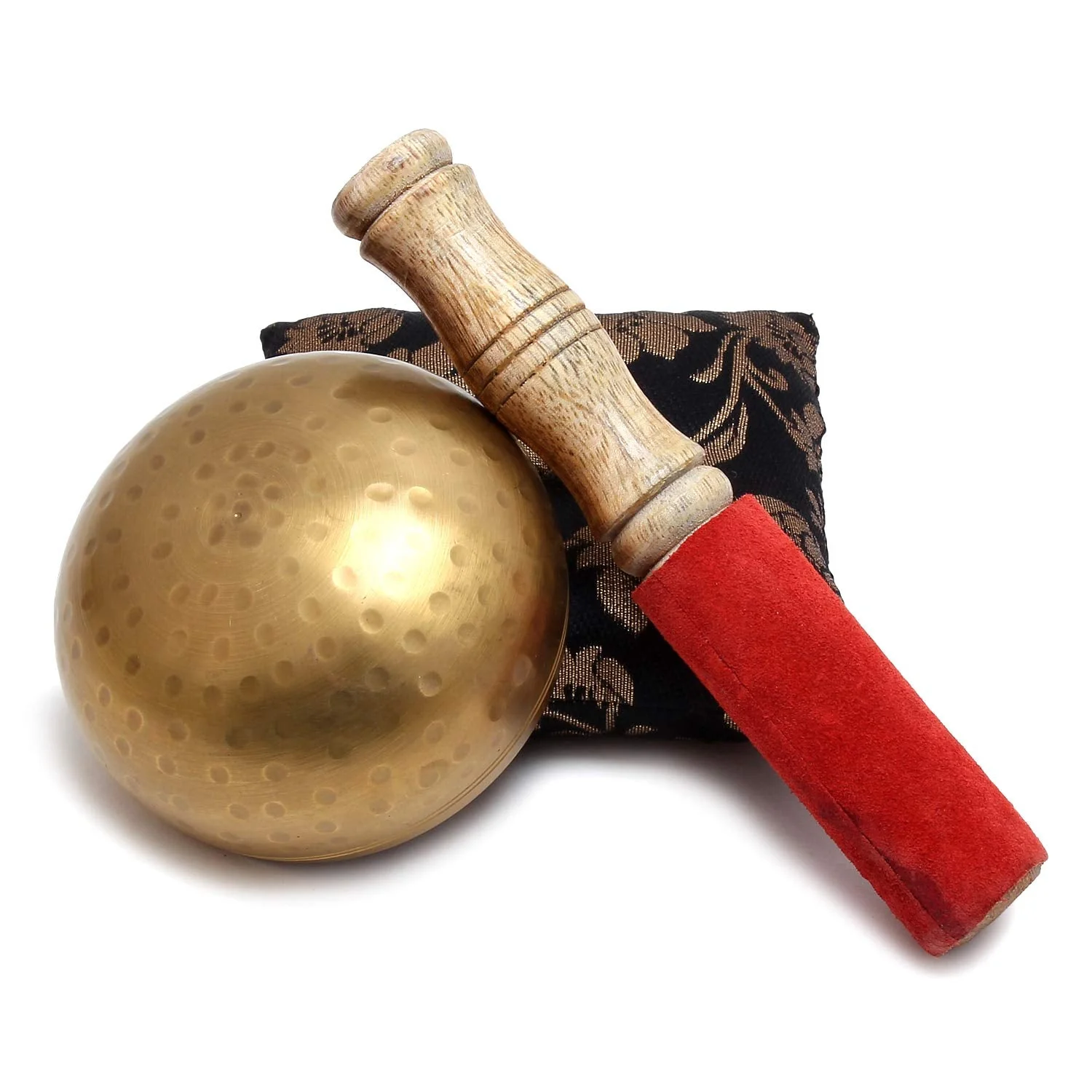Zap Impex Beautiful Hand Hammered Golden Brass Singing Bowl Tibetan Meditation Yoga Singing Bowl 3.5 Inches - Image 3