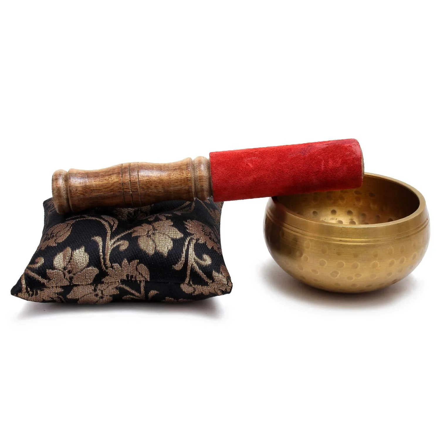 Zap Impex Beautiful Hand Hammered Golden Brass Singing Bowl Tibetan Meditation Yoga Singing Bowl 3.5 Inches - Image 4