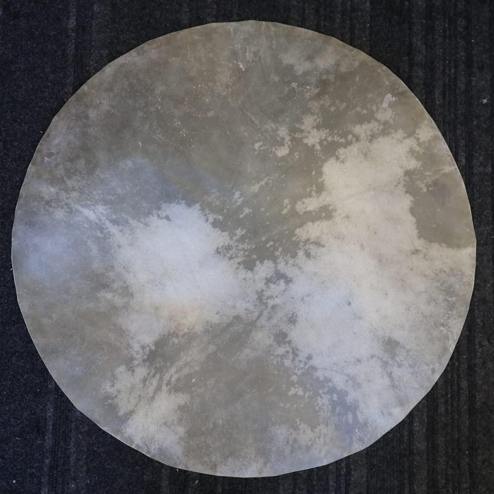 Zaza Percussion - Goatskin for Darbuka Doumbek Drum, Goat Skin for Djembe Natural Flat Round Goat Skin Head-30'' 30'' - Image 3