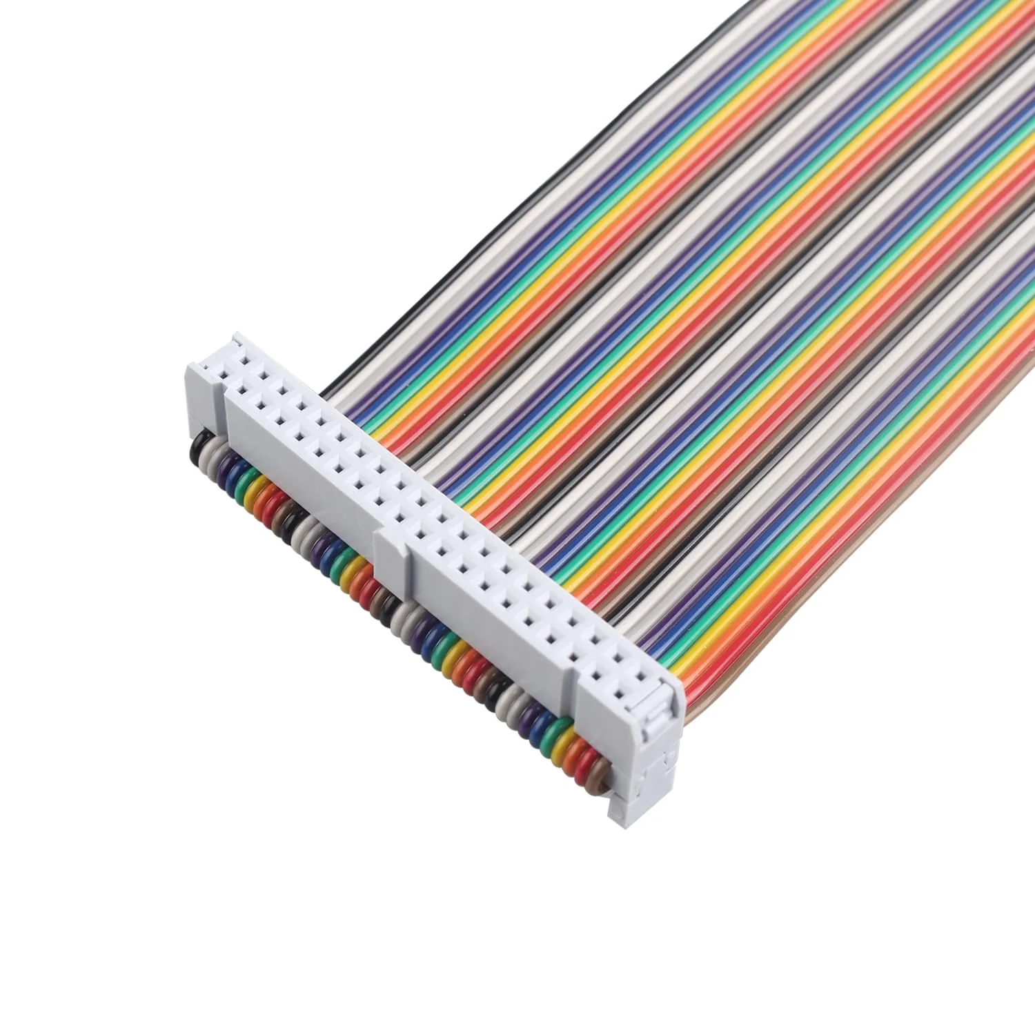 ZDE Male to Female GPIO Flat Ribbon Cable 40pin Breadboard Rainbow Jumper Wire 10cm/3.94inch Compatible with Raspberry Pi 5 4B 3 2 Model B B+ - Image 3