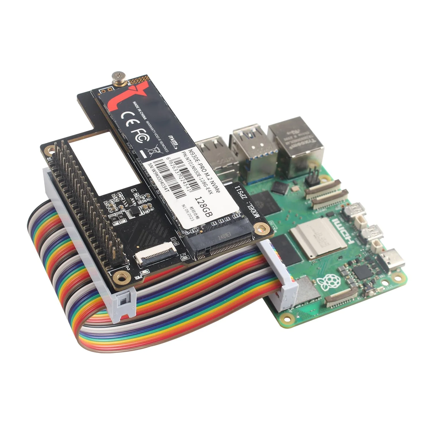 ZDE Male to Female GPIO Flat Ribbon Cable 40pin Breadboard Rainbow Jumper Wire 10cm/3.94inch Compatible with Raspberry Pi 5 4B 3 2 Model B B+ - Image 6