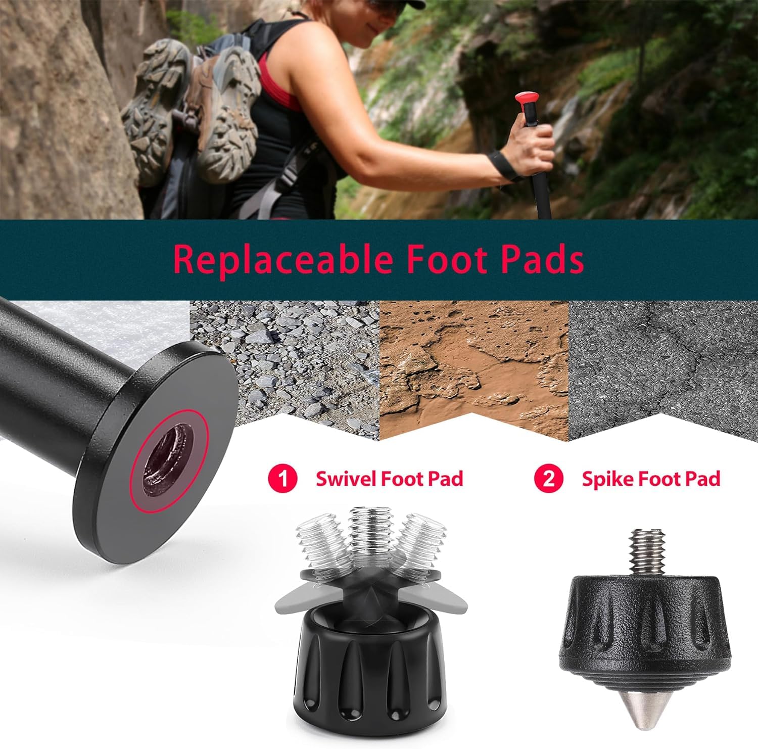 Zeadio Monopod Shooting Stick Rest with High Density Foam Grip, Twist-Style Locking Leg, and Non-Marring V-Yoke Shooting Rest Head for Shooting and Outdoor Long - Image 4