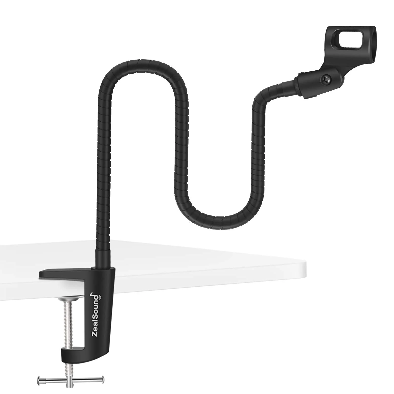 ZealSound Recording Microphone k08 Gold + Gooseneck Microphone Arm Stand - Image 2