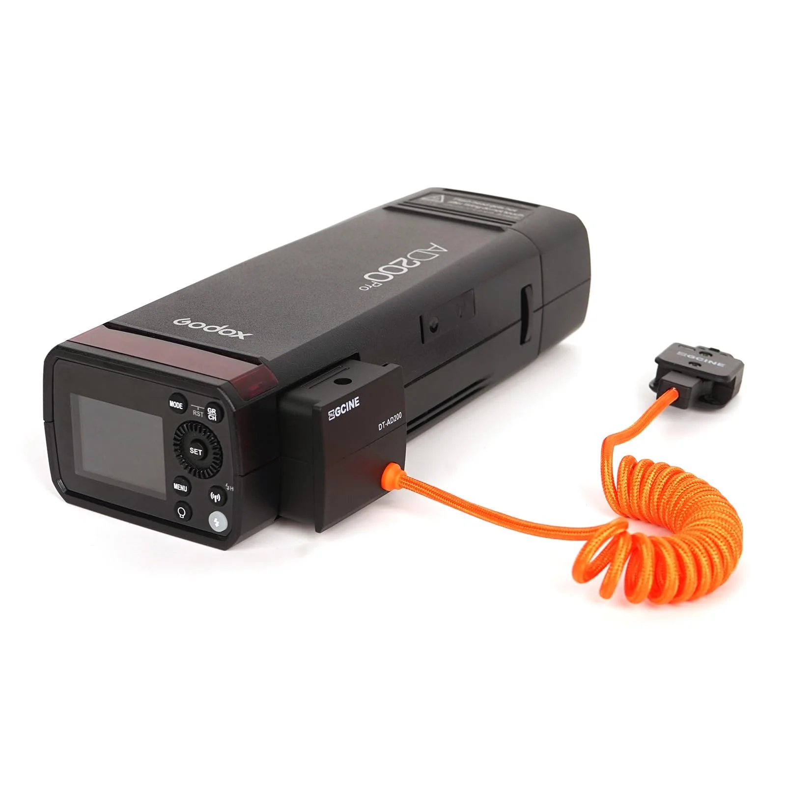 ZGCINE DT-AD200 D-Tap Dummy Battery Cable (Braided Wire) for Godox AD200/AD200 Pro/AD300 Pro/AD200 PRO II Flash Ligh | 180° Rotatable Connector, 14.8V/10A Output, Anti-Reverse Protection - Image 6
