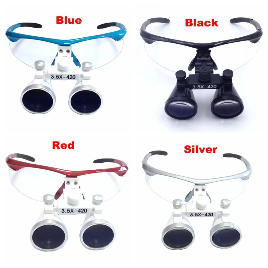 Zgood 3.5X 420mm Dental Surgical Medical Binocular Magnifier Loupes Optical Glasses (Blue) - Image 3