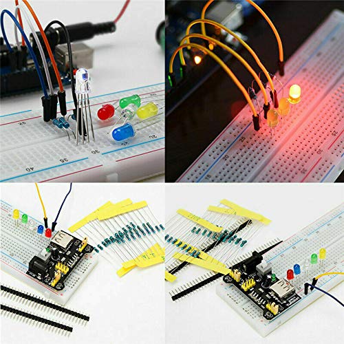 ZHITING Starter Kit for Electronic Components Breadboard LED Summer Resistance Transistor - Image 5