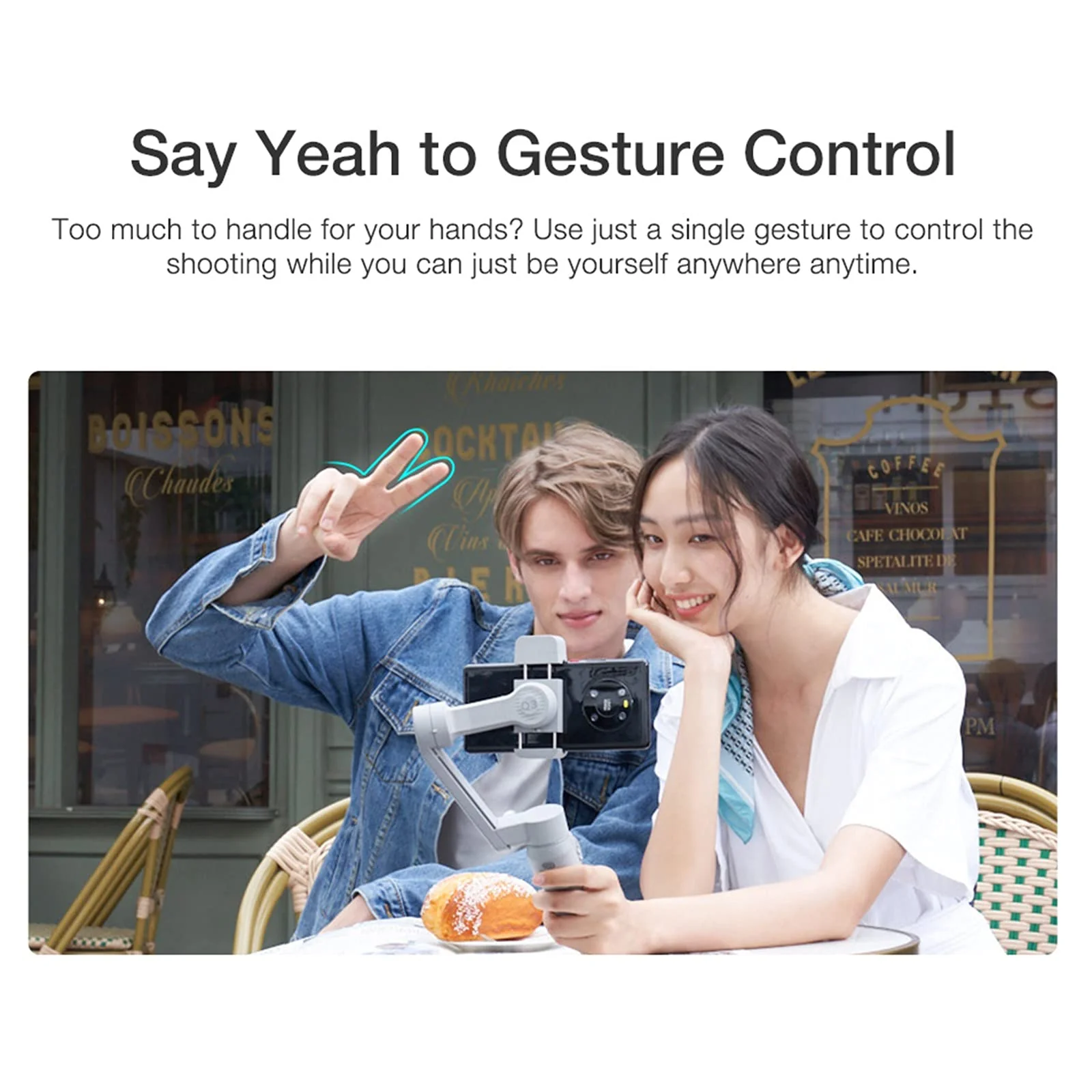 Zhiyun Smooth-Q3 Gimbal Stabilizer for Smartphone Android Cell Phone iPhone Zhi yun q 3-Axis Handheld Gimble Stick w/Tripod Stand LED Fill Light for Tiktok YouTube Vlog Video Kit Face/Object Tracking Standard - Image 5
