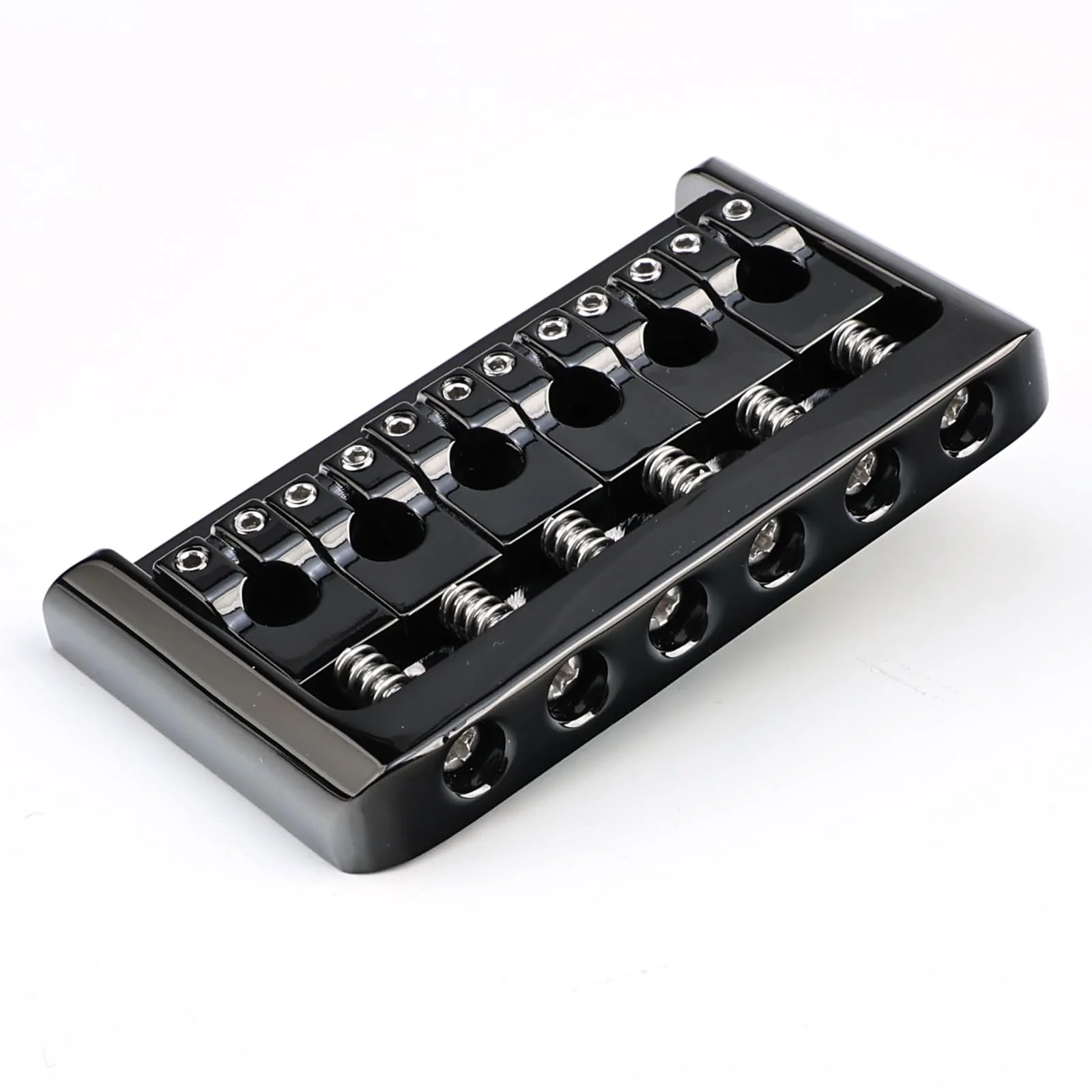Zinc Alloy 6 String Guitar Fixed Bridge 10.5mm（13/32") Electric Guitar Hardtail Bridge Compatible with Fender Strat Telecaster Style 6-String Electric Guitar Replacement Parts（Conductive Black） - Image 7