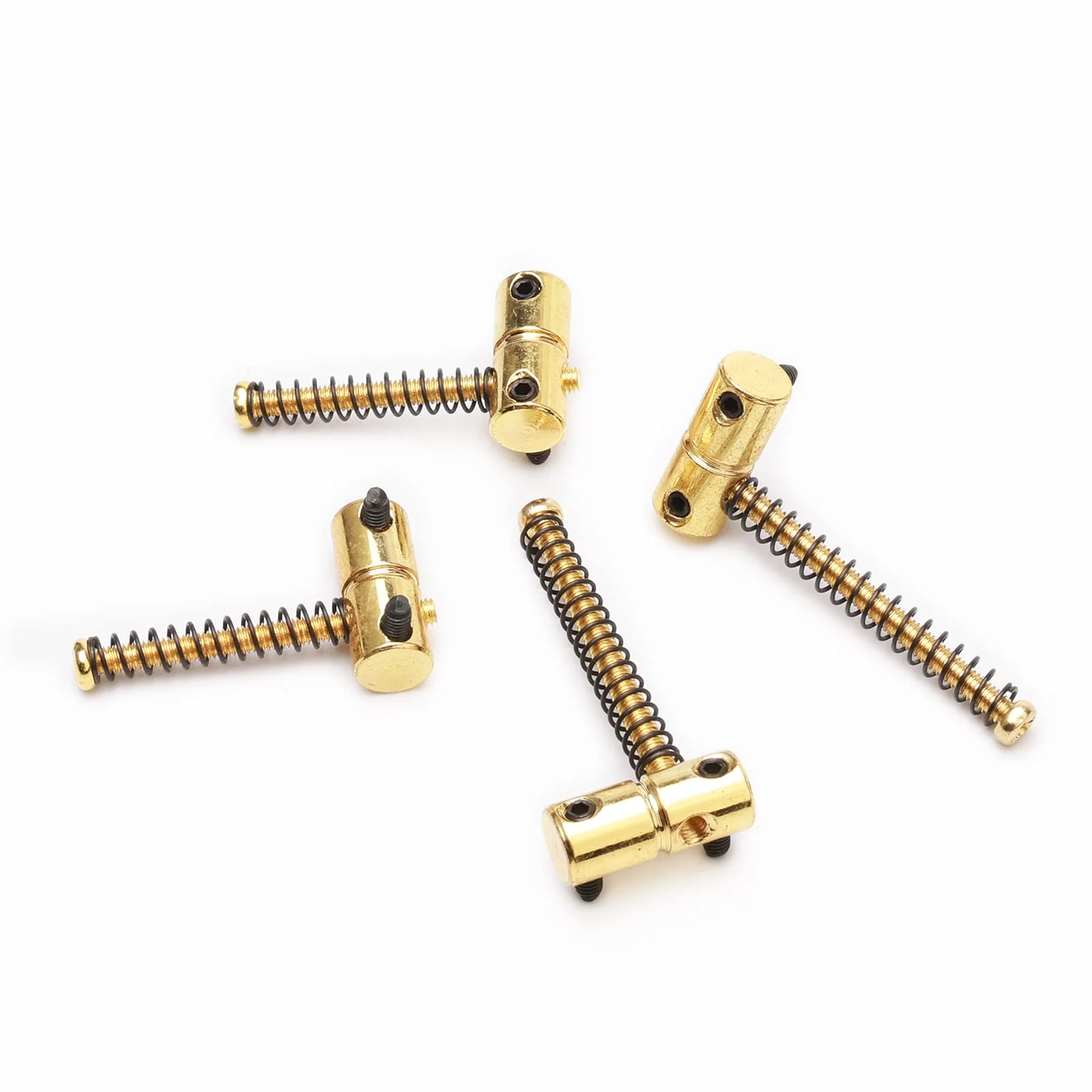 Zinc Alloy Bass Bridge Saddles for 4 String PB Precision Bass JB Jazz Bass Guitar Vintage Electric Guitar Replacement(4 Pack, Golden) - Image 3