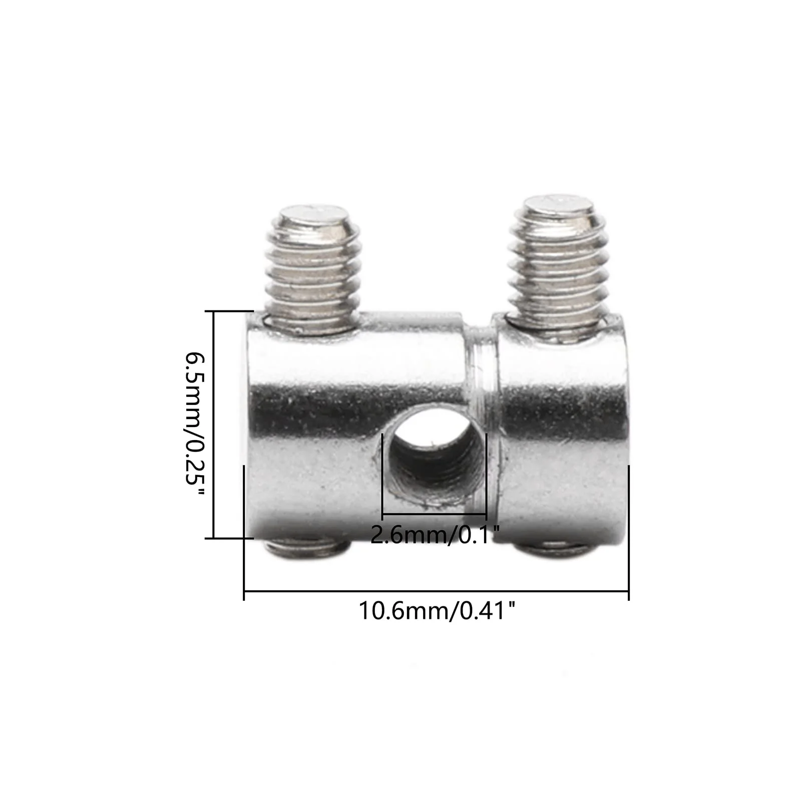 Zinc Alloy Bridge Saddles Bass Compensated Saddles for 6 Tone Tele Bass Electric Guitar (12 Pack, Silver) - Image 2