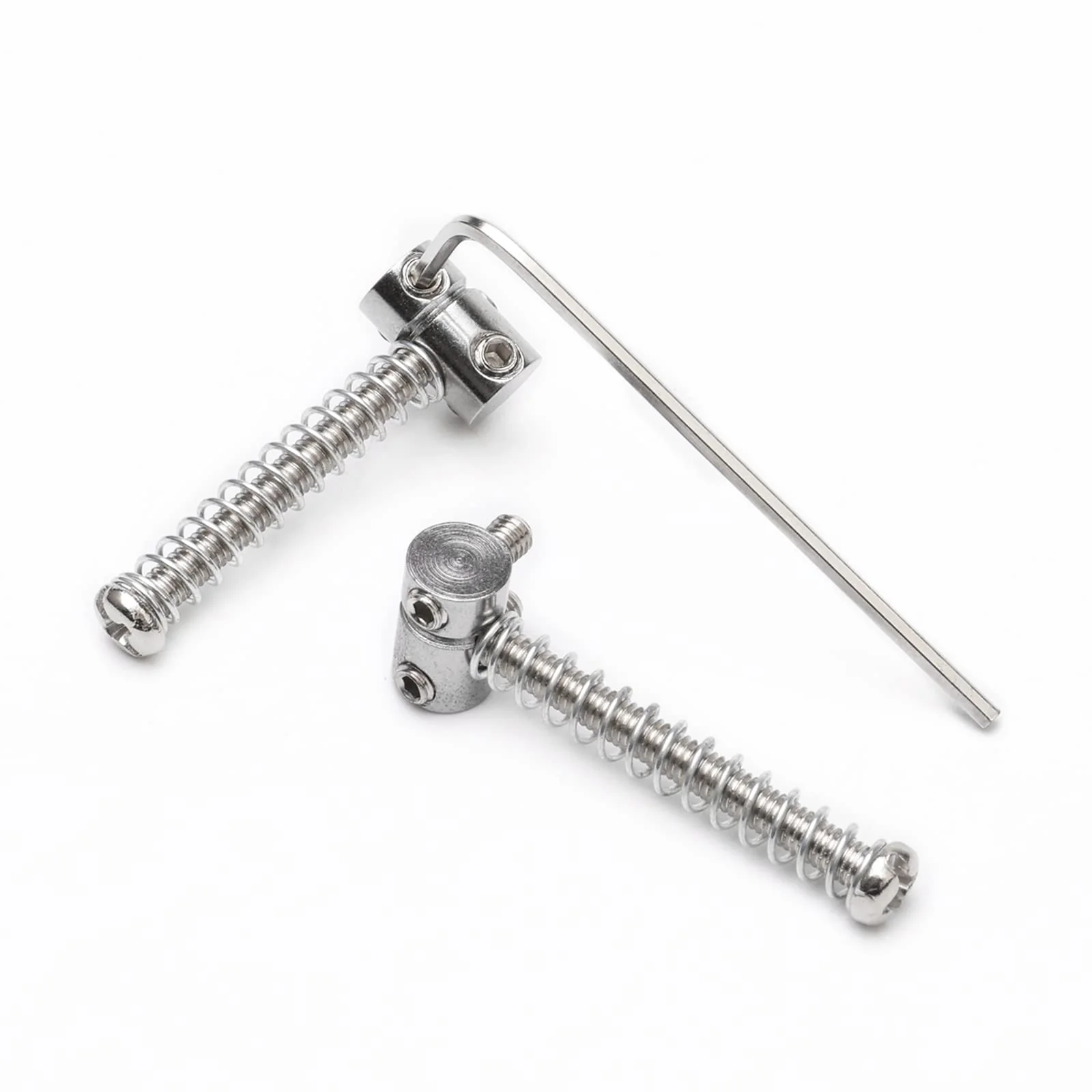 Zinc Alloy Bridge Saddles Bass Compensated Saddles for 6 Tone Tele Bass Electric Guitar (12 Pack, Silver) - Image 5