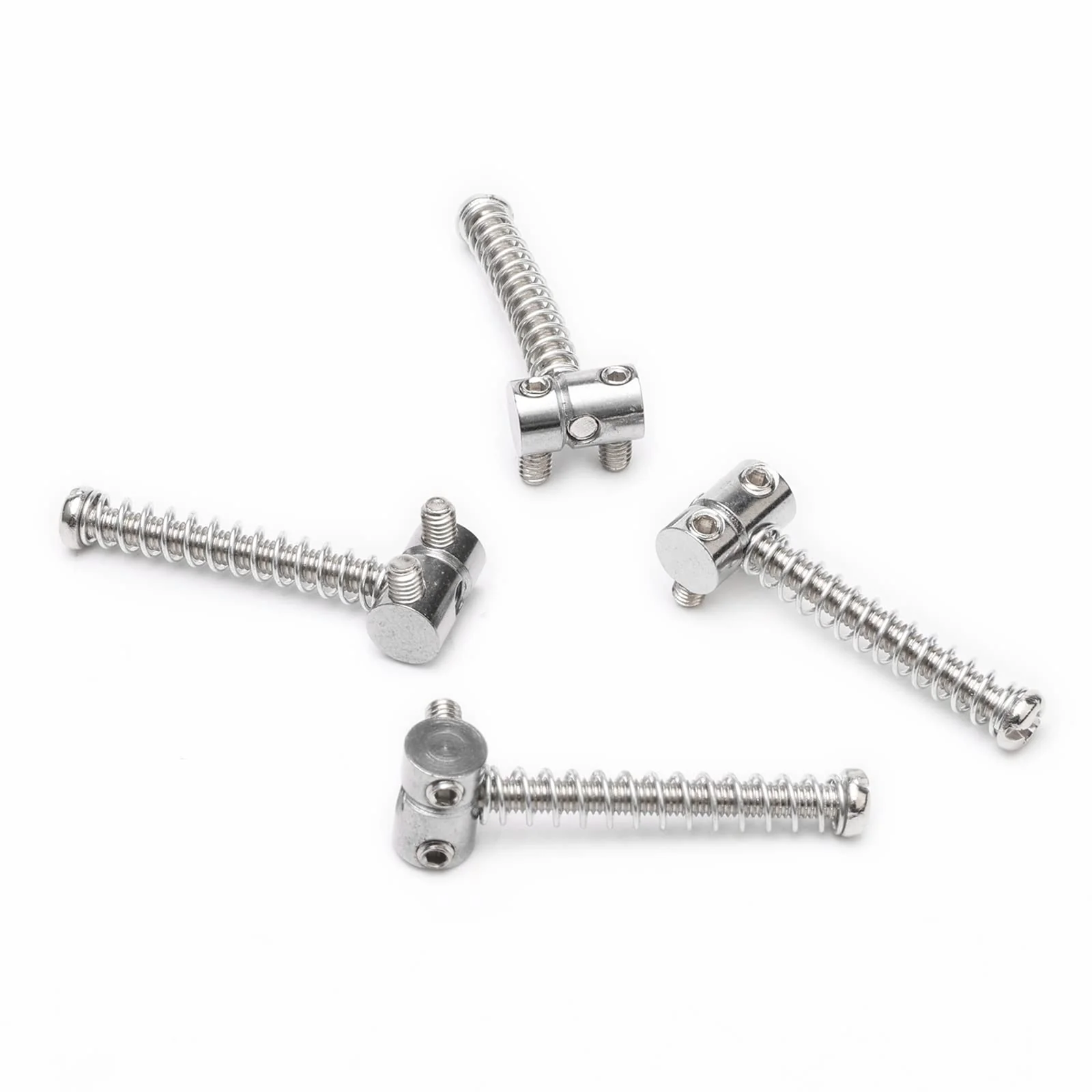 Zinc Alloy Bridge Saddles Bass Compensated Saddles for 6 Tone Tele Bass Electric Guitar (12 Pack, Silver) - Image 6