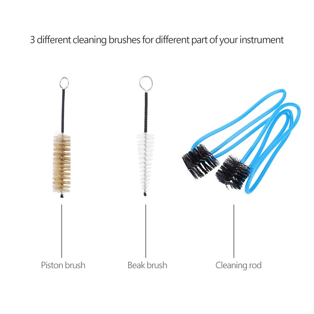 ZJchao Brass Instrument Cleaning Set Kit Tool for Trumpet Trombone Tuba Horn Players - Image 2