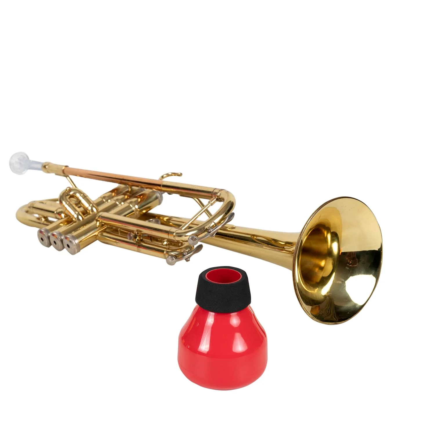 ZOE Mini Trumpet Mute, Trumpet Straight Mutes, Lightweight Practice Trumpet Mute Silencer (Red) Red - Image 5