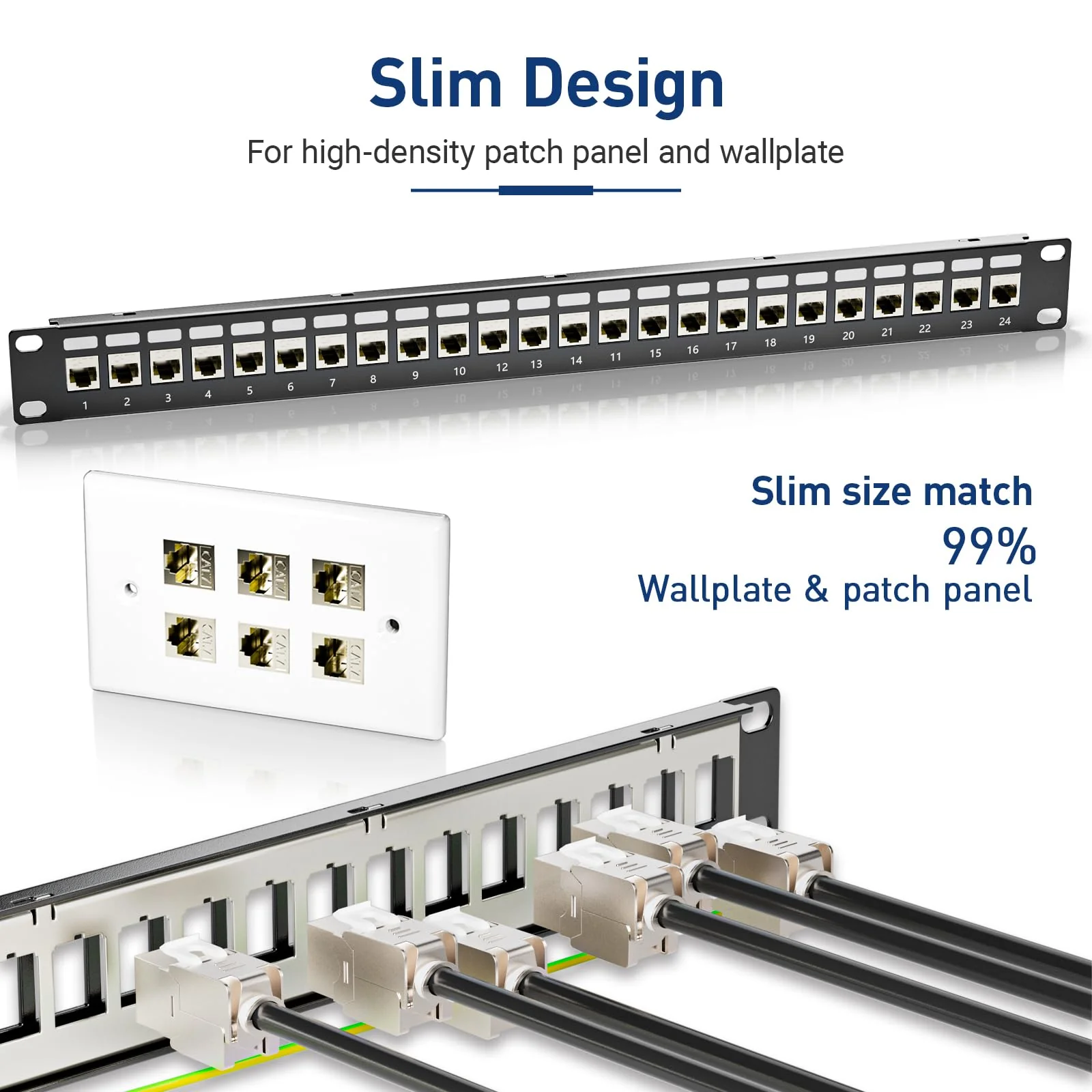 ZOERAX 4x CAT7 Keystone RJ45 Module Socket - Tool-Free LSA Insulation Terminal for CAT7/CAT6a/CAT6 Installation Cable, 10 Gbit/s 1000 MHz, Fully Shielded STP (AWG 22-24) - For Patch Panel & Network 4 Cat 7 - Image 3