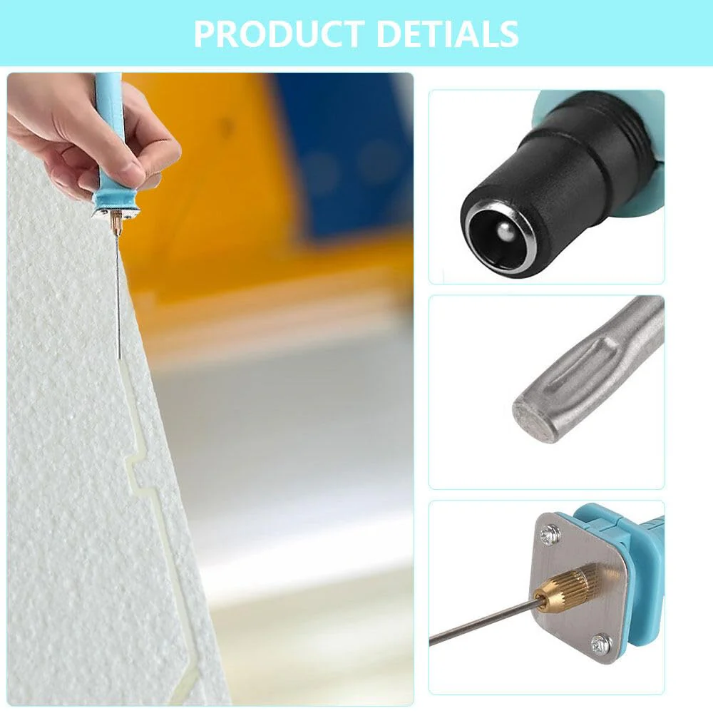 ZOYDP Polystyrene Cutter Hot Wire Cutter, AC110-240V Styrofoam Cutter, 10 cm Styrofoam Cutter, Foam Cutter for Cutting Edges, Heat Cutting Engraving Pen - Image 3