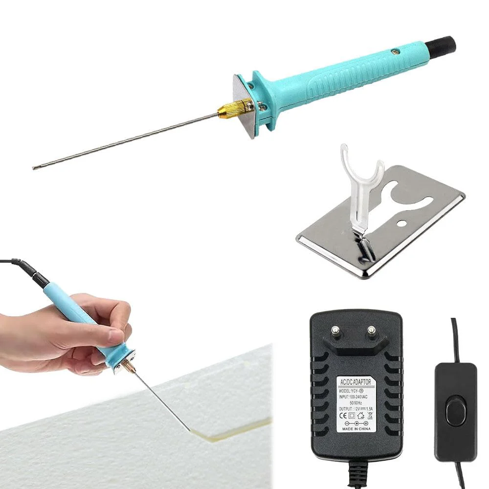 ZOYDP Polystyrene Cutter Hot Wire Cutter, AC110-240V Styrofoam Cutter, 10 cm Styrofoam Cutter, Foam Cutter for Cutting Edges, Heat Cutting Engraving Pen - Image 8