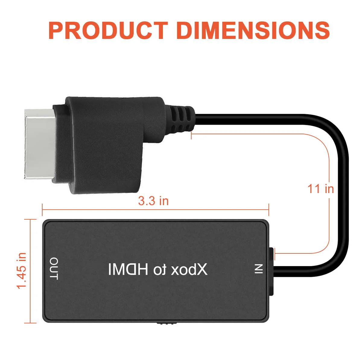ZUZONG Xbox 360 to HDMI Converter, HD Link Cable for Xbox360 HDMI Adapter Support 720P/1080P, Compatible with Xbox 360 and Slim - Image 3