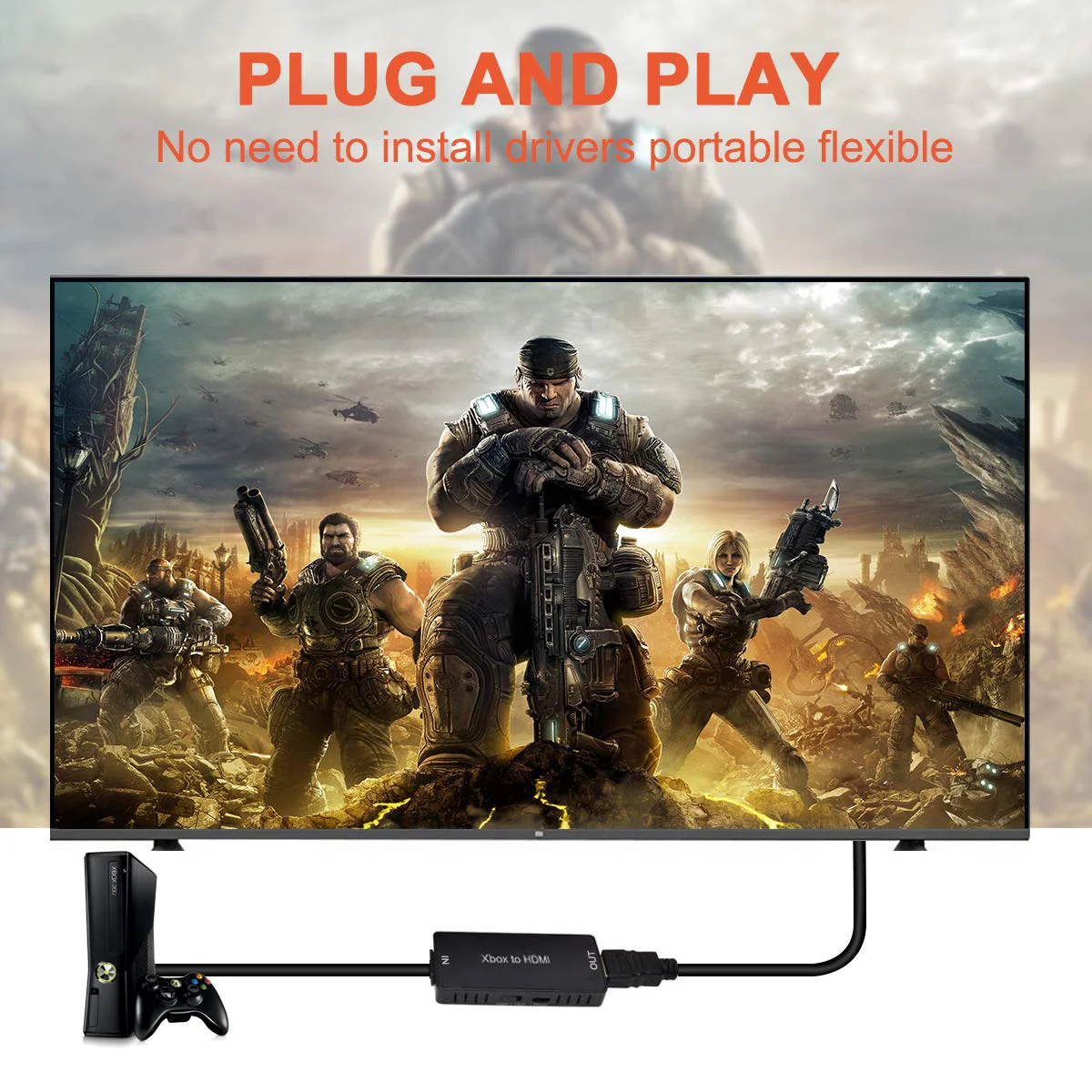 ZUZONG Xbox 360 to HDMI Converter, HD Link Cable for Xbox360 HDMI Adapter Support 720P/1080P, Compatible with Xbox 360 and Slim - Image 5