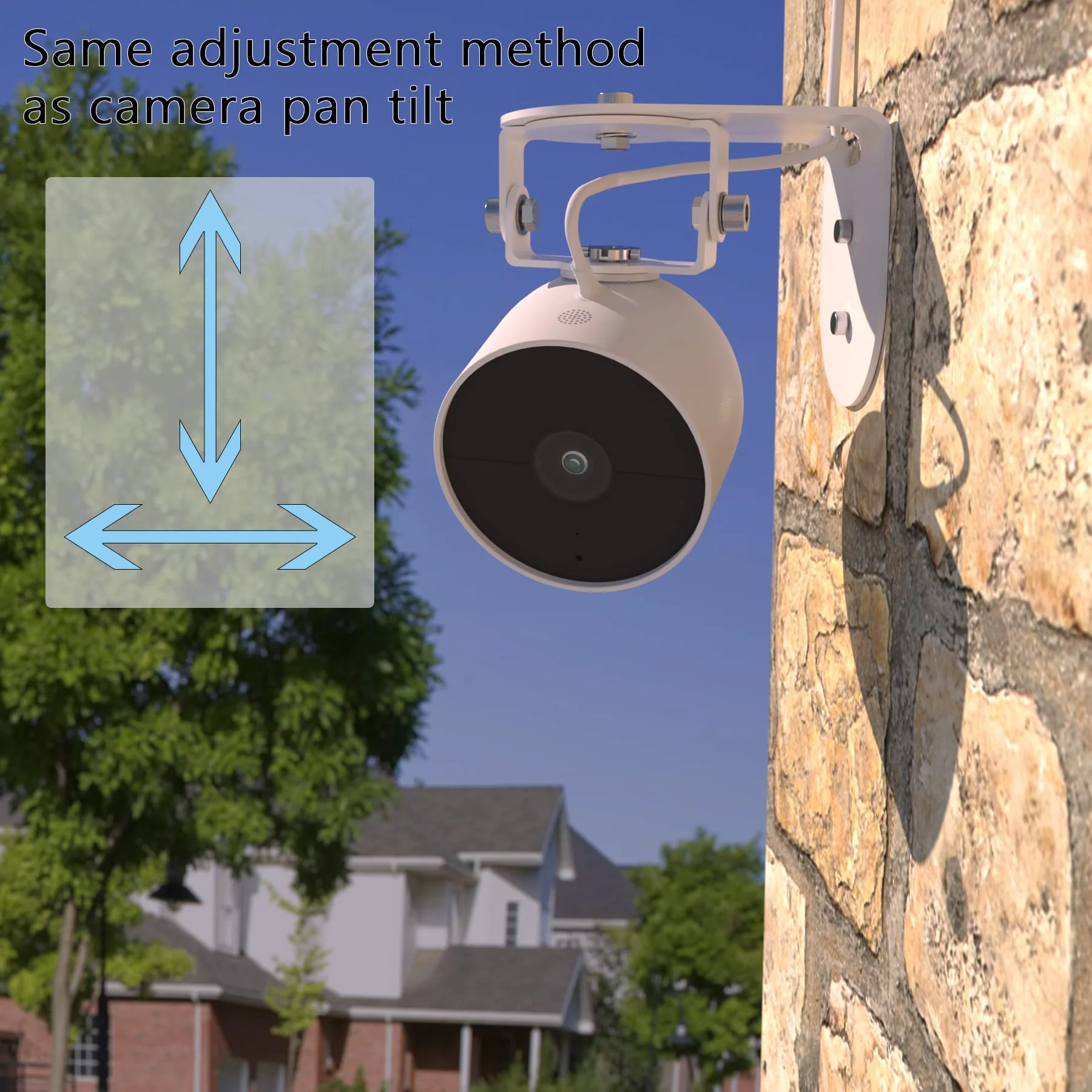 Zwolf Metal Wall Mount for Google Nest Cam Outdoor Battery 2nd Generation , Anti-Drop , Provide Better Viewing Angles (Pack of 2) Pack of 2 - Image 2