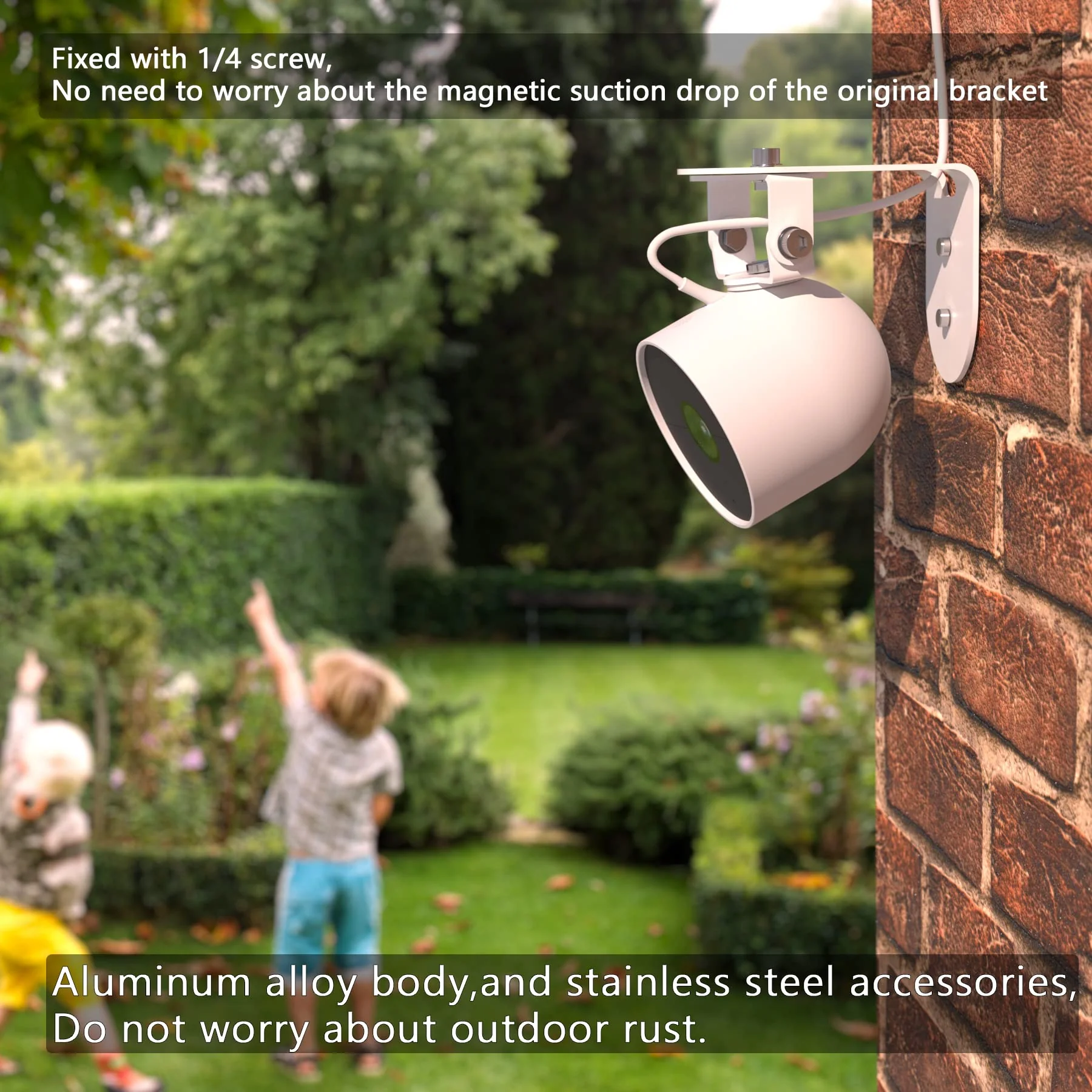 Zwolf Metal Wall Mount for Google Nest Cam Outdoor Battery 2nd Generation , Anti-Drop , Provide Better Viewing Angles (Pack of 2) Pack of 2 - Image 3