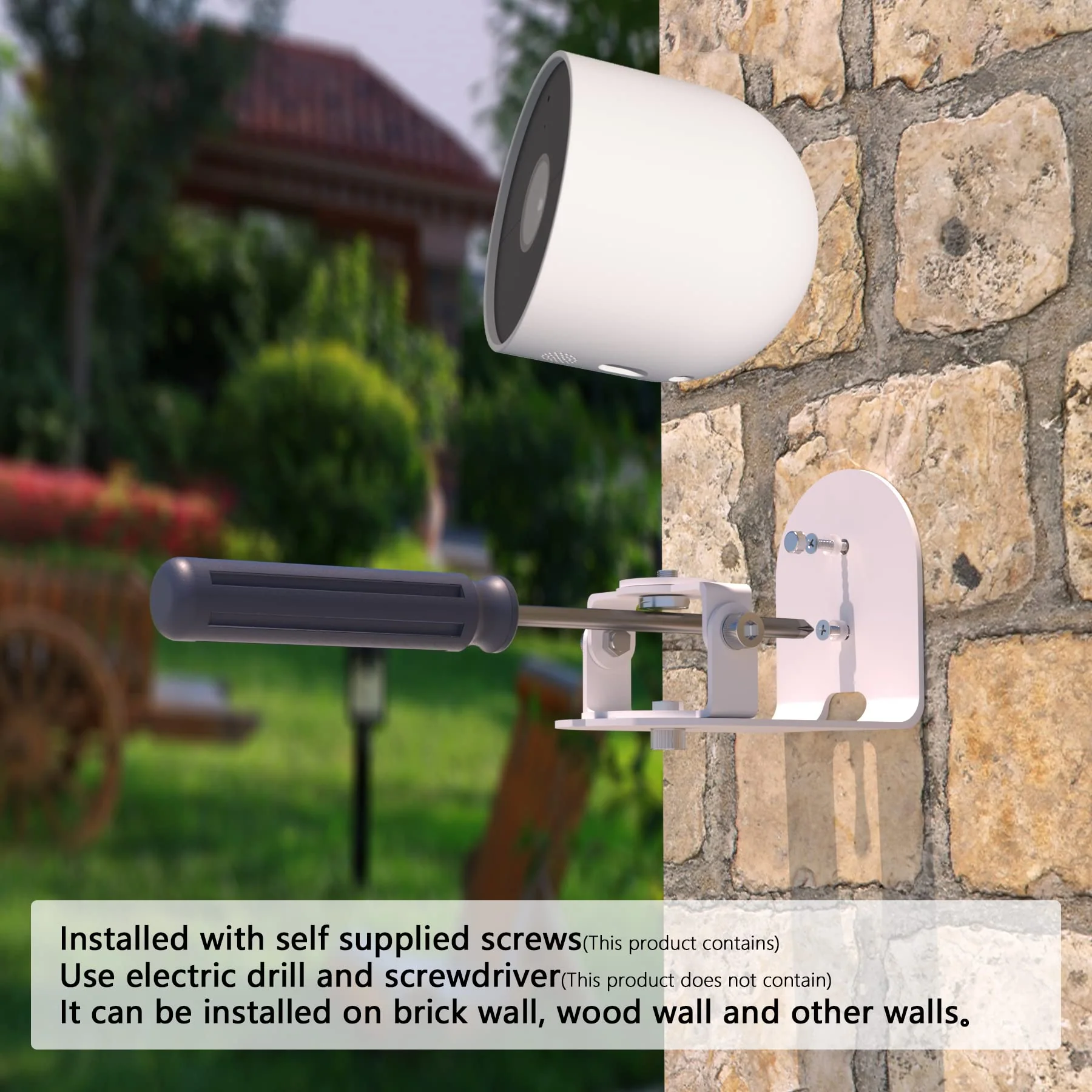 Zwolf Metal Wall Mount for Google Nest Cam Outdoor Battery 2nd Generation , Anti-Drop , Provide Better Viewing Angles (Pack of 2) Pack of 2 - Image 4