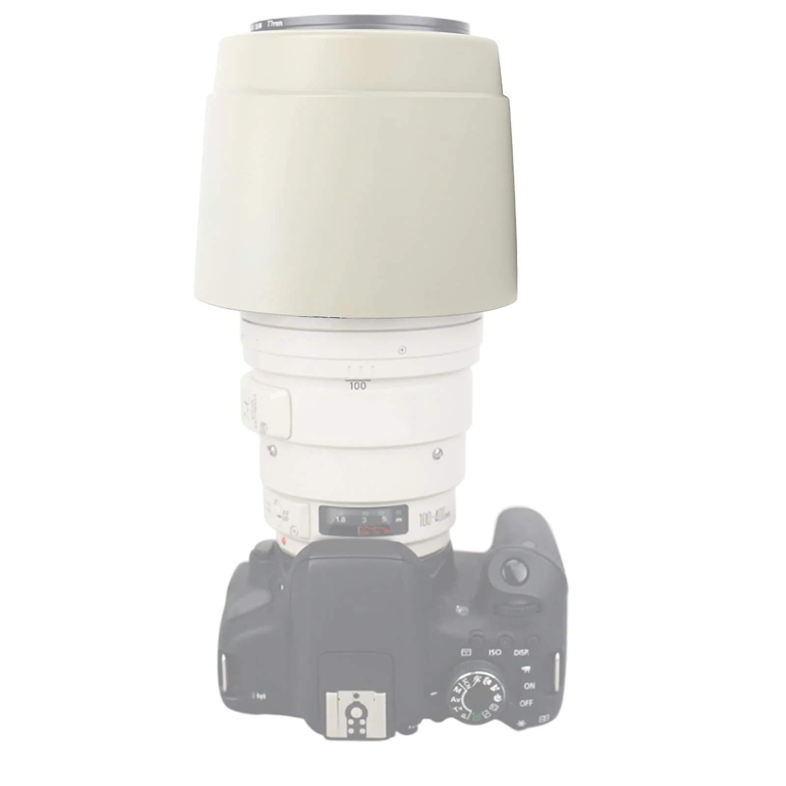 Zyyini Lens Hood, ET-83C ABS White Reversible Camera Lens Shade Digital SLR Camera Lens Sun Shade,for EF 100-400mm f/4.5-5.6L is USM Lens - Image 4